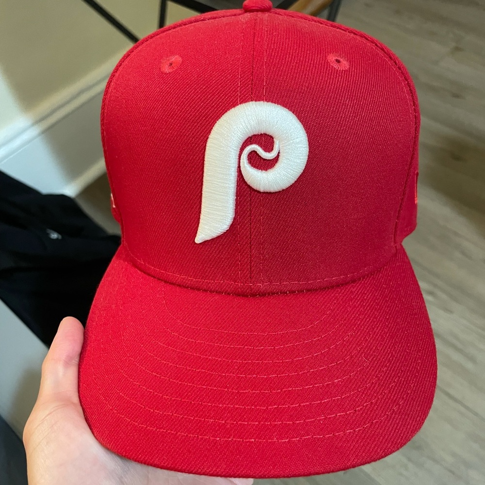 New era phillies fitted cap 7 1/8